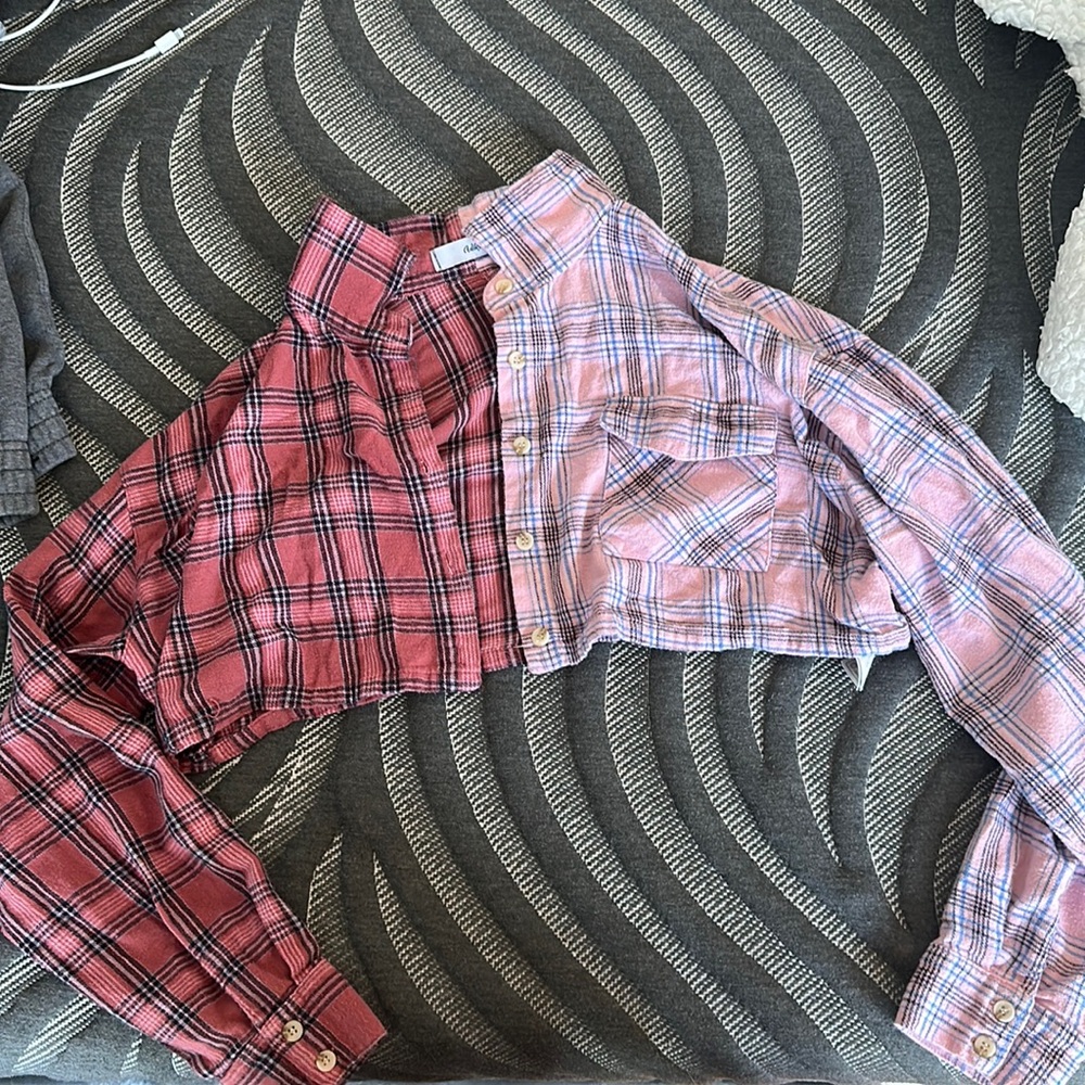 half and half cropped long sleeve